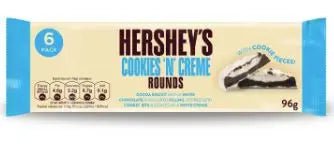 Cookies Hershey's (1 paquet de 6 cookies) - Joy&Candy